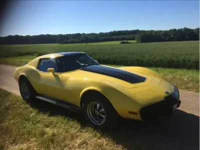 Gebraucht Chevrolet Corvette C3 210 PS (154 kW) 1977 Gelb Cabrio