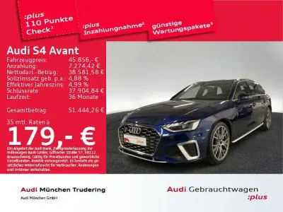 Begagnad Audi S4 Ambiente 341 HK (250 kW) 2023 Blå Kombi
