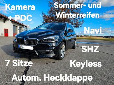 Gebraucht BMW 218 Gran Tourer Advantage 140 PS (102 kW) 2018 Schwarz Van / Kleinbus