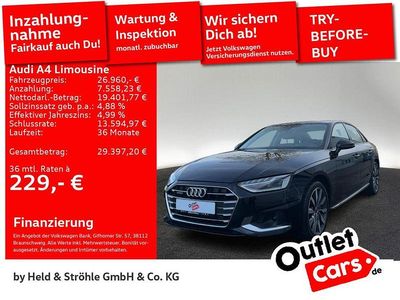 Gebraucht Audi A4 Advanced Plus 204 PS (150 kW) 2023 Schwarz Limousine
