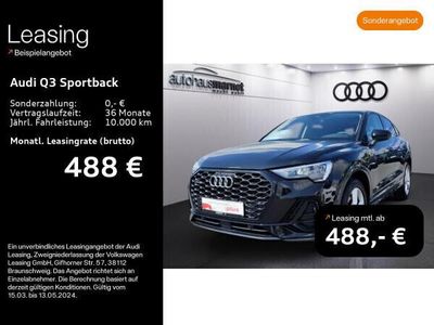 gebraucht Audi Q3 Sportback 40 TFSI quattro S line*Navi*Alu*AHK*PDC*Virtual Cockpit*Sitzheizung