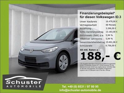 Grau Gebraucht 2021 VW ID.3 Pure Kleinwagen | 16.479 € (Fairer Preis)