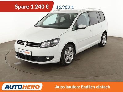 Gebraucht VW Touran Cup 140 PS (102 kW) 2015 Weiß Van / Kleinbus