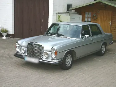 Second-hand Mercedes 350 200 CP (147 kW) 1970 Argintiu Berlinǎ