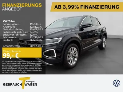 Occasion VW T-Roc Style 110 ch (80 kW) 2023 Noir SUV