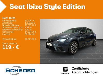 Gebraucht Seat Ibiza Style 116 PS (85 kW) 2024 Magnetic grau metallic (metallic) Kleinwagen