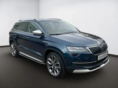 Gebraucht Skoda Karoq Scout 4x4 150 PS (110 kW) 2019 Farbe: blau metallic SUV