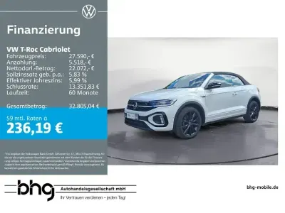 Gebraucht VW T-Roc R-line 150 PS (110 kW) 2022 Weiß SUV