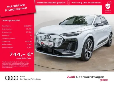 Gebraucht Audi Q6 e-tron S-Line 284 kW (387 PS) 2024 Gletscherweiß metallic SUV