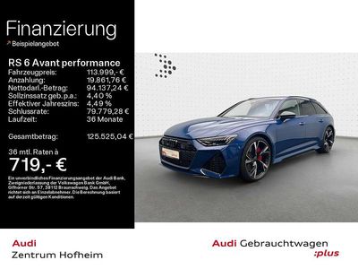 Gebraucht Audi RS6 Performance 630 PS (463 kW) 2025 Ascariblau metallic Kombi
