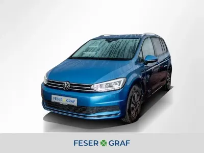 Gebraucht VW Touran Active 150 PS (110 kW) 2023 Caribbean blue metallic Van / Kleinbus
