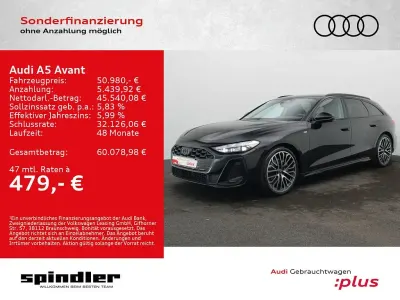 Gebraucht Audi A5 S-Line 204 PS (150 kW) 2025 Mythosschwarz metallic Kombi