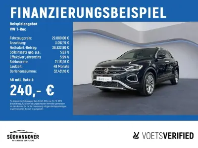 Gebraucht VW T-Roc Goal 150 PS (110 kW) 2025 Schwarz SUV