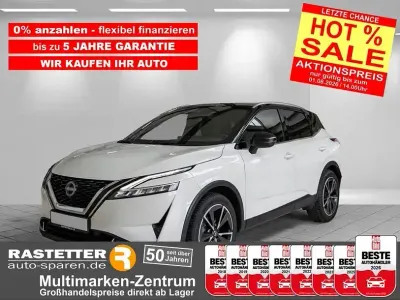 Gebraucht Nissan Qashqai 360º 158 PS (116 kW) 2024 Pearl white/black zweifarblack SUV