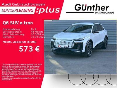 Gebraucht Audi Q6 e-tron S-Line 225 kW (306 PS) 2025 Gletscherweiß metallic SUV