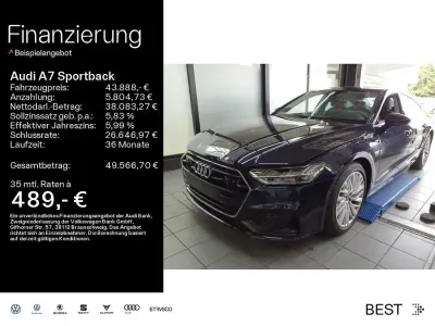 Gebraucht Audi A7 Sportback S-Line 204 PS (150 kW) 2023 Firmamentblau metallic Kleinwagen