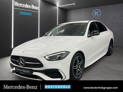 Polarweiß Gebraucht 2024 Mercedes C200 AMG line Limousine | 42.490 € (Teuer)