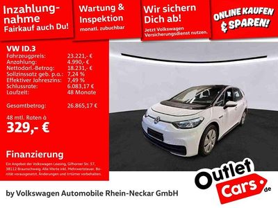 Gebraucht VW ID.3 Pro Performance 150 kW (204 PS) 2023 Gletscherweiß metallic Kleinwagen