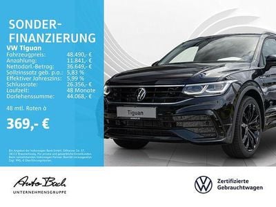 Schwarz Gebraucht 2024 VW Tiguan R-line SUV | 48.490 € (Teuer)