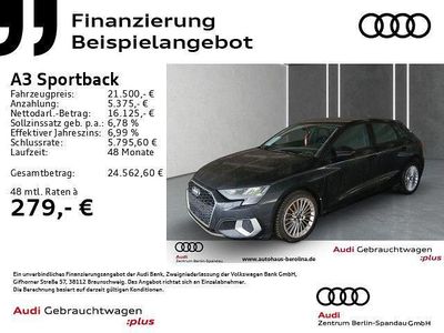 Gebraucht Audi A3 204 PS (150 kW) 2022 Schwarz Limousine