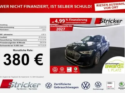 Gebraucht Audi e-tron Sportback Advanced Plus 300 kW (408 PS) 2022 Mythosschwarz metallic (metallic) SUV