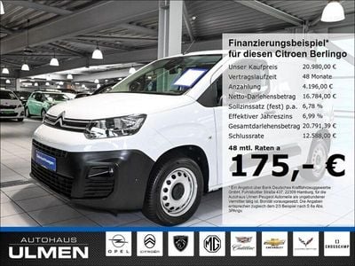 Gebraucht Citroën Berlingo 131 PS (96 kW) 2023 Weiss icy/deckende lackierung Van / Kleinbus