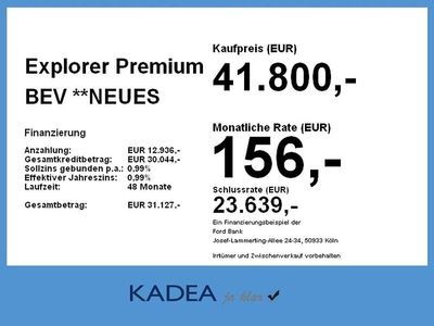 Arctic blue Neu 2026 Ford Explorer Premium SUV | 43.100 €