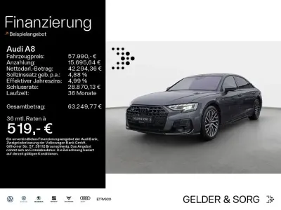 Brugt Audi A8L S-Line 340 HK (250 kW) 2022 Grå Sedan