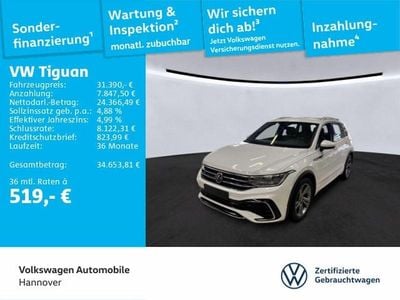 Gebraucht VW Tiguan R-line 150 PS (110 kW) 2023 Pure white SUV