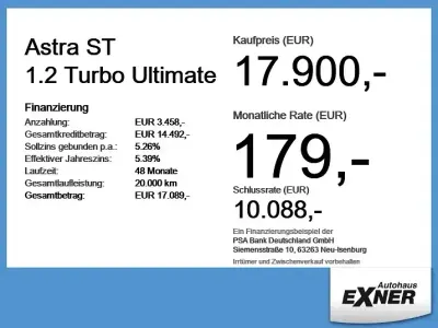 Gebraucht Opel Astra Ultimate 2023 Schwarz Kleinwagen