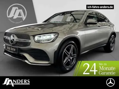 Brugt Mercedes GLC400d AMG 330 HK (242 kW) 2020 Sølv Coupe