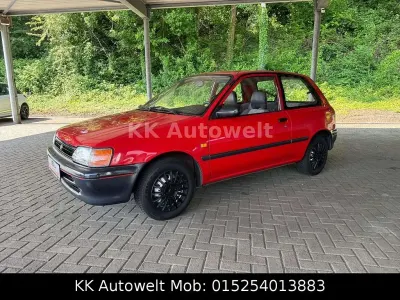 Gebraucht Toyota Starlet XLi 75 PS (55 kW) 1992 Rot Kleinwagen