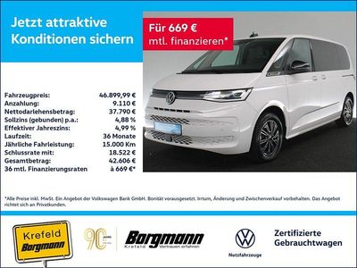 Gebraucht VW Multivan Life 218 PS (160 kW) 2023 Weiss / candy weiss Van