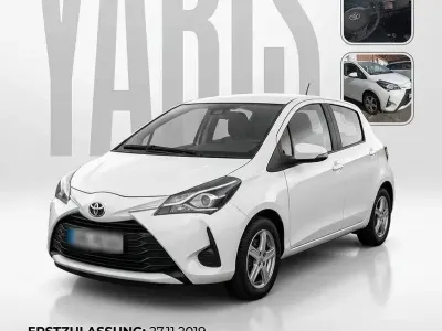 Gebraucht Toyota Yaris 72 PS (52 kW) 2019 Weiß Kleinwagen