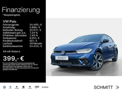 Neu VW Polo R-line 95 PS (69 kW) 2025 Blau Limousine