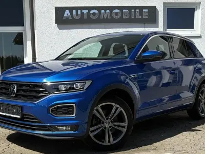 Second-hand VW T-Roc R-line 190 CP (139 kW) 2021 Albastru SUV