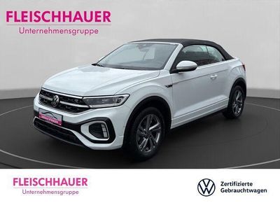 Gebraucht VW T-Roc Cabriolet R-line 150 PS (110 kW) 2024 Weiss Cabrio