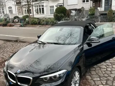 Brugt BMW 218 136 HK (100 kW) 2018 Sort Cabriolet