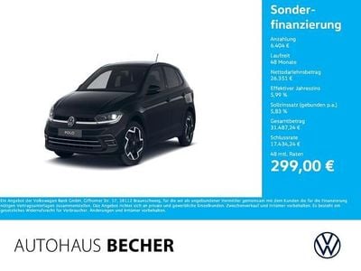 Neu VW Polo Edition 116 PS (85 kW) 2025 Schwarz Kleinwagen
