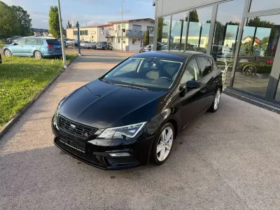 Używany Seat Leon FR 125 KM (91 kW) 2017 Czarny Sedan/Limuzyna