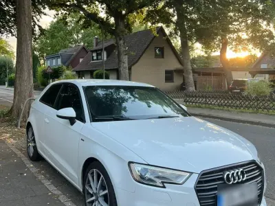 Brugt Audi A3 S-Line 116 HK (85 kW) 2017 Hvid Coupe