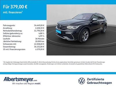 Usata VW Tiguan Allspace R-line 200 CV (147 kW) 2022 Nero SUV