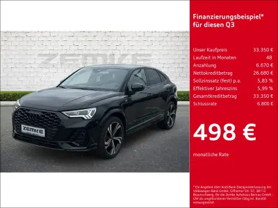 Gebraucht Audi Q3 Sportback S-Line 230 PS (169 kW) 2020 Schwarz SUV