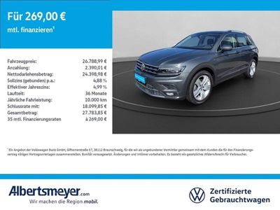 Gebraucht VW Tiguan Highline 150 PS (110 kW) 2020 Grau SUV