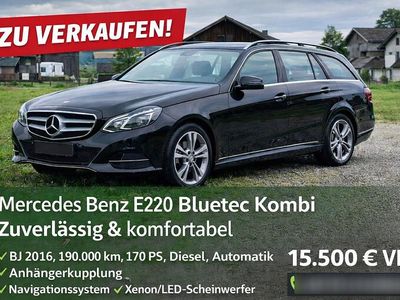 Gebraucht Mercedes E220 170 PS (125 kW) 2016 Schwarz Kombi