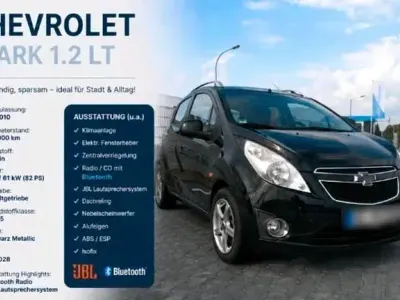 Brugt Chevrolet Spark 86 HK (63 kW) 2010 Sort Hatchback