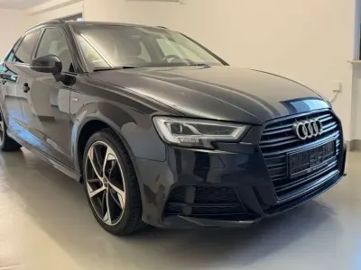 Używany Audi A3 S-Line 150 KM (110 kW) 2019 Czarny Sedan/Limuzyna