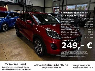 Gebraucht Ford Puma Titanium 155 PS (114 kW) 2025 Rot SUV
