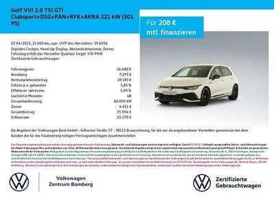 Gebraucht VW Golf VIII GTI Clubsport 300 PS (220 kW) 2023 Weiß Limousine