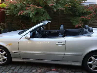 Usata Mercedes CLK230 197 CV (144 kW) 2002 Grigio Cabrio